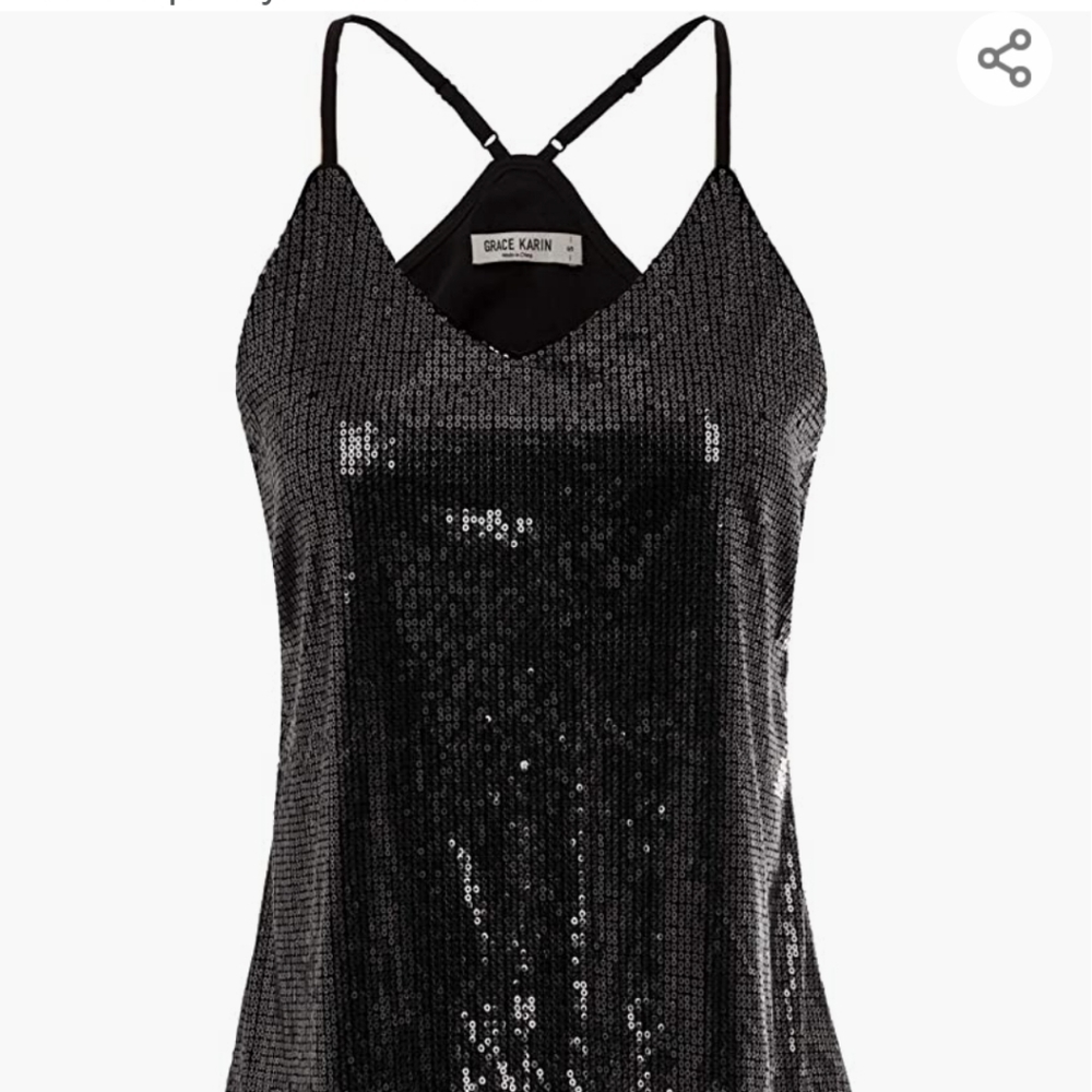 Sequin tank top